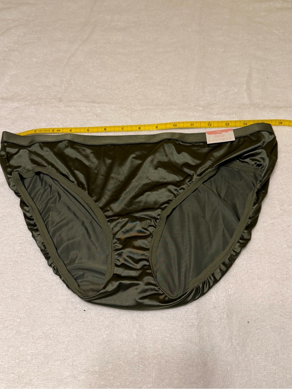 Cacique No-Show Hipster Panties in Rifle Green